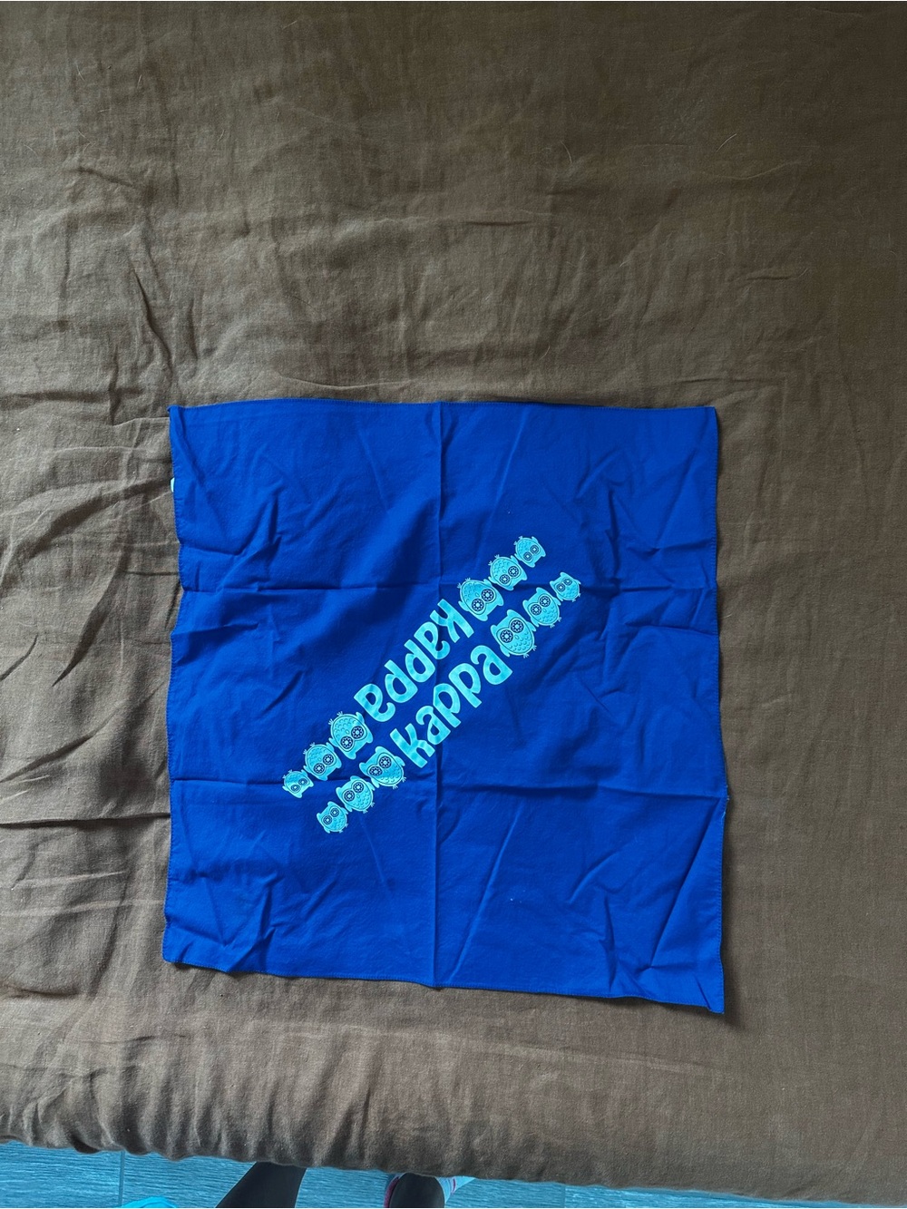 Kappa Kappa Sorority Royal Blue handkerchief with Light Blue Logo